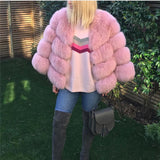 Real Fox Fur 4 Panels Natural Genuine Fox Fur