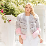 Real Fox Fur 4 Panels Natural Genuine Fox Fur