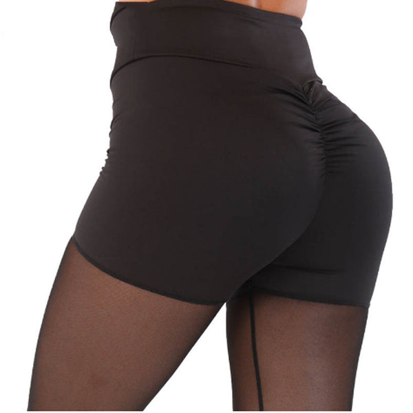 Stitching Elasticity Push Up Scrunch Butt Legging