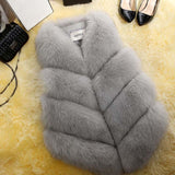 Faux Fur Winter Waist Fur Vest