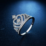 Crown Shape Rhinestone Crystal Ring