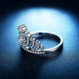 Crown Shape Rhinestone Crystal Ring