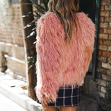 Mother and Daughter Shaggy Faux Fur Coat