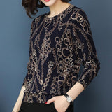 Loose Thin O Neck Long Sleeve Pullover Knitwear sweater