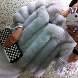 Real Fur Whole Skin Real Fox Fur Parka