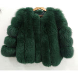 Real Fur Whole Skin Real Fox Fur Parka