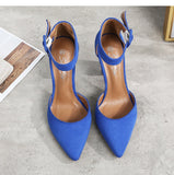 High Quality Flock Slip-On Shallow Wedding Party Heel