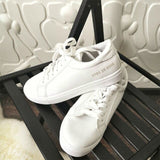 Vulcanize White Platform Casual Shoes