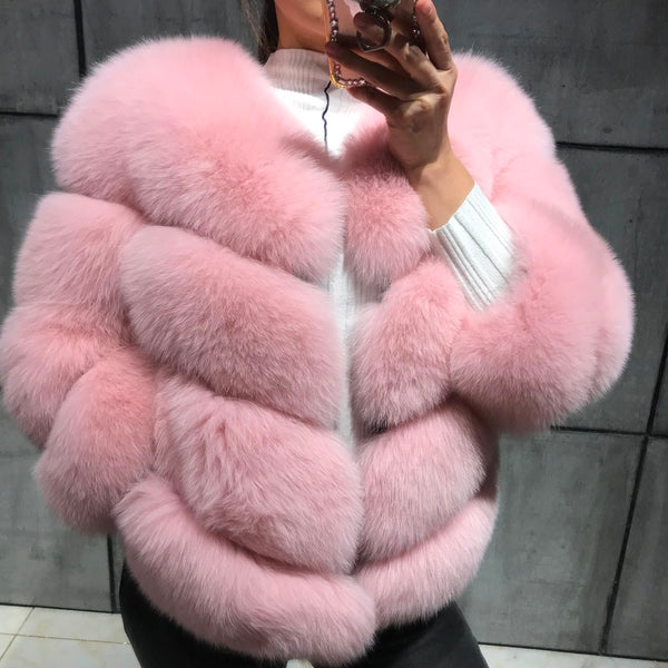 Real Fur Fox Strip Jacket