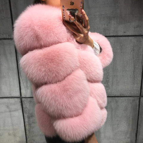 Real Fur Fox Strip Jacket