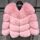 Real Fur Fox Strip Jacket