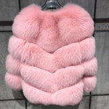 Real Fur Fox Strip Jacket