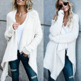 High Quality Mohair Knitted Long Sleeve Cardigans