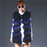 Real Fur Vest Natural Raccoon Thick Fur Parka