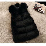 Real Fur Vest Natural Raccoon Thick Fur Parka