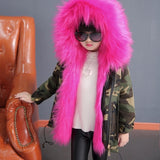 Faux Fur Liner Detachable Cotton Windbreaker Thick Warm Coat