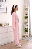 New Flannel Winter Cute Horse Long Sleeve Nightwear Set