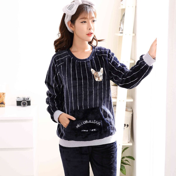 Cute Flannel Warm Winter Sleepwear