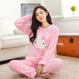 Flower Pullover Winter Warm Long Sleeve Soft Sleepwear