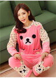 Flower Pullover Winter Warm Long Sleeve Soft Sleepwear