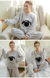 Cute Flannel Sheep Winter Warm Sleepwear Suit Unisex